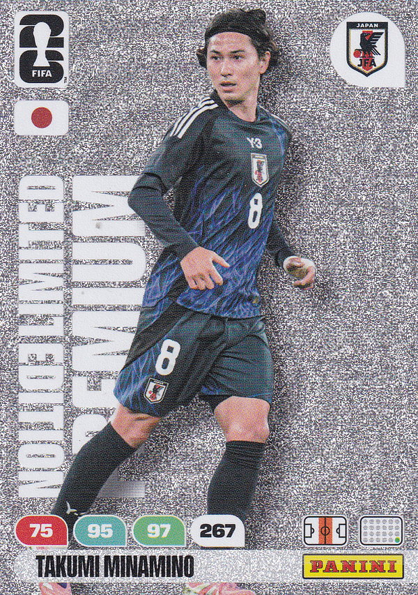 Takumi Minamino - Japan - Panini WM 2026 - Limited Edition Premium - Silber - Nr. LEP-TM