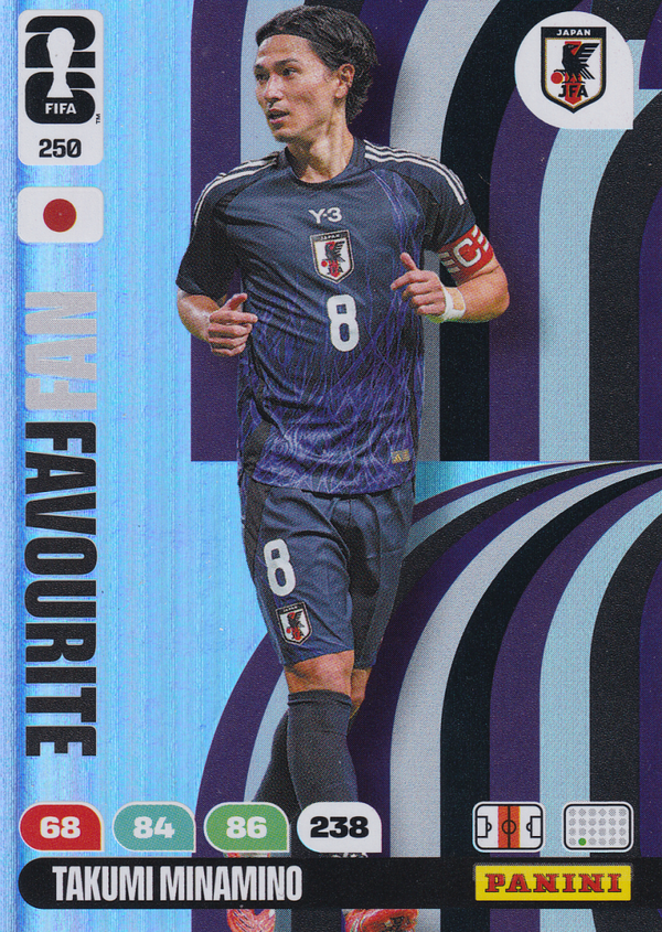 Takumi Minamino - Japan - Panini WM 2026 - Fan Favourite - Nr. 250