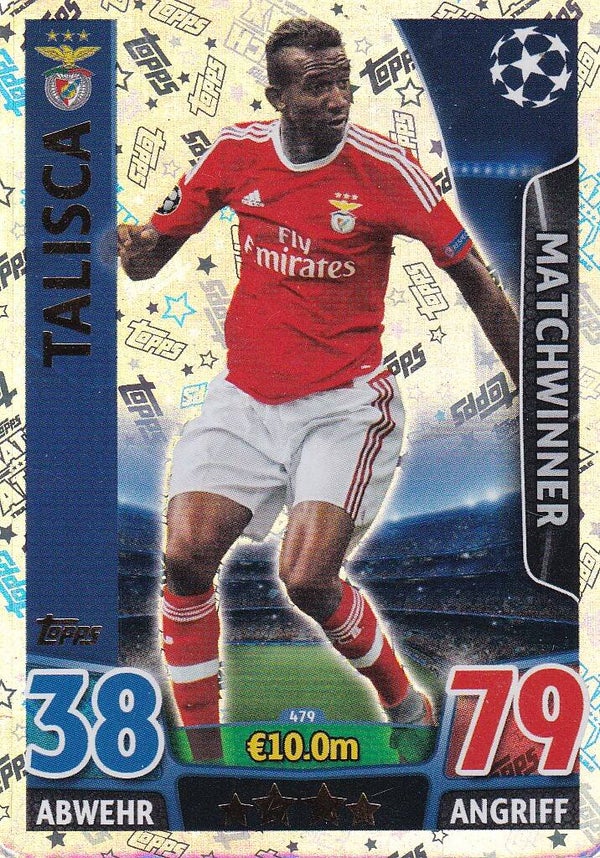 Talisca / Benfica Lissabon / Topps Champions League 2015 / Matchwinner / Nr. 479