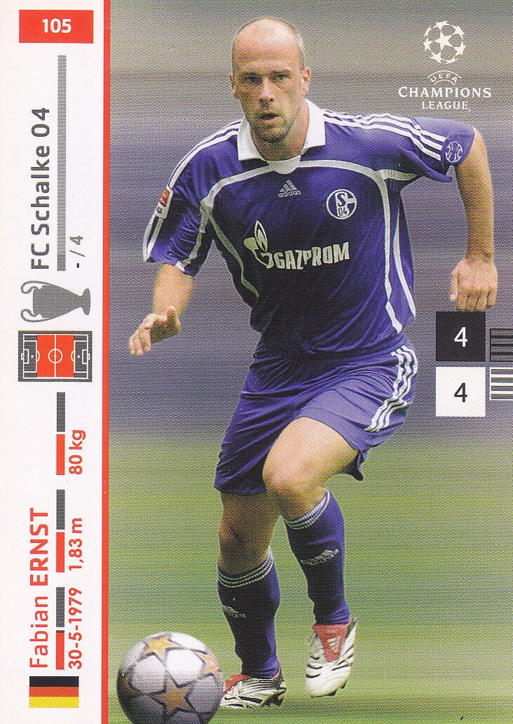 Fabian Ernst / FC Schalke 04 / Panini Champions League 2007 / Serie 2 / Basis Karte / Nr. 105