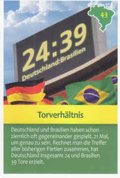 Torverhältnis / Entdecke Brasilien / Sport Karte / Nr. 43
