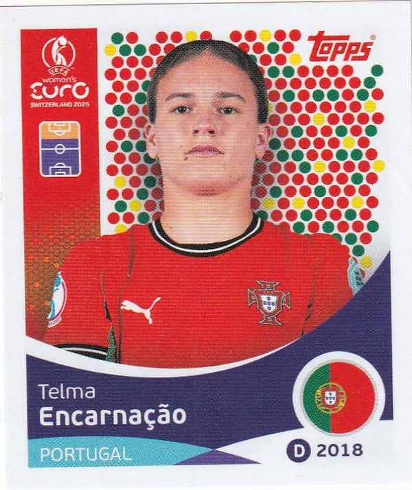 Telma Encarnacäo - Portugal - Topps Frauen EM 2025 - Basis Bild - Nr. 124