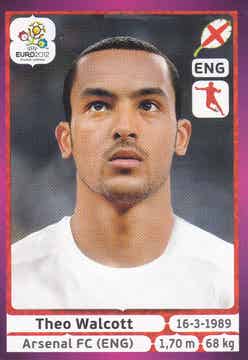 Theo Walcott / England / Panini EM 2012 / Basis Bild / Nr. 505