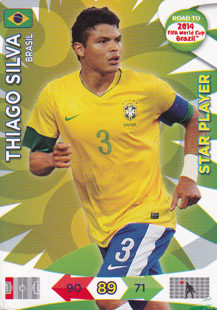 Thiago Silva - Brasilien - Panini Road to 2014 Fifa World Cup Brazil - Star Player - Nr. 16