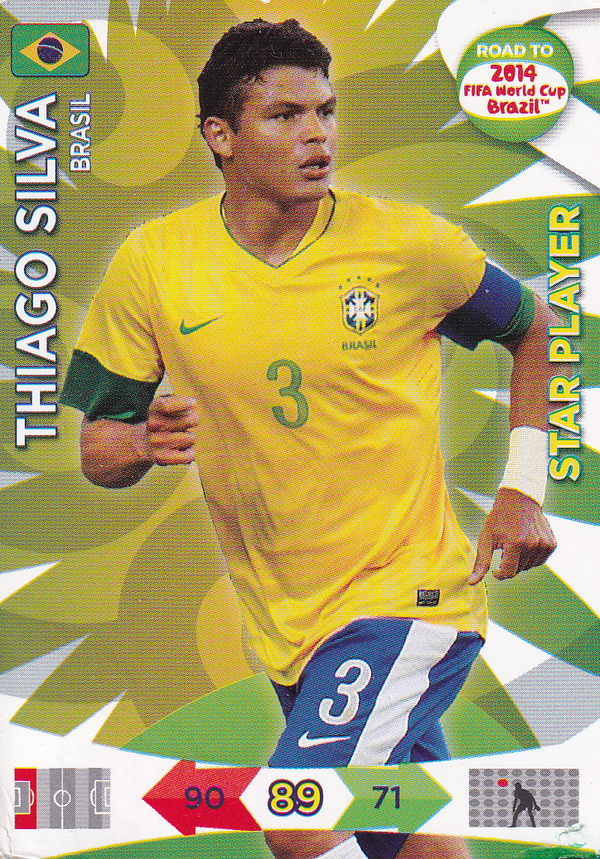 Thiago Silva - Brasilien - Panini Road to 2014 Fifa World Cup Brazil - Star Player - Nr. 16