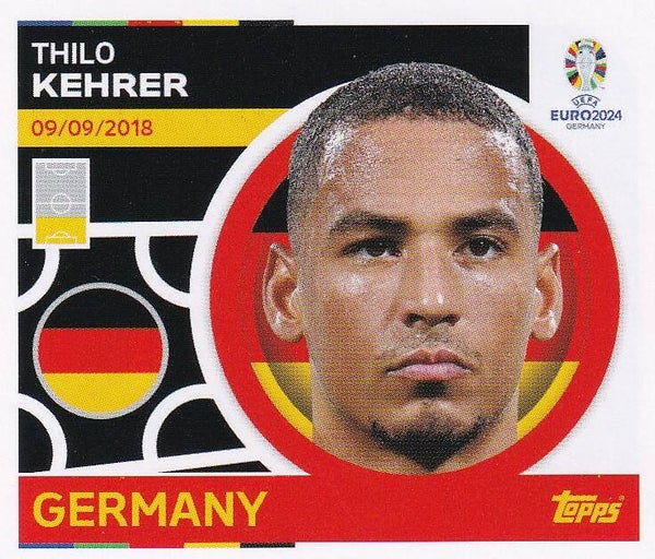 Thilo Kehrer / Deutschland / Topps EM 2024 / Basis Bild / Nr. GER 4
