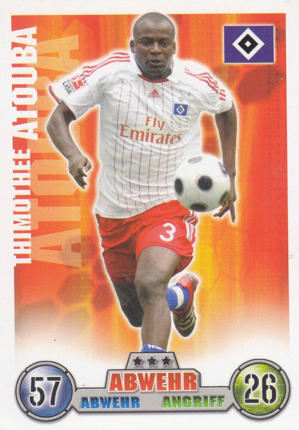 Thimothee Atouba / Hamburger SV / Topps Match Attax 2008 / Basis Karte / Nr.134