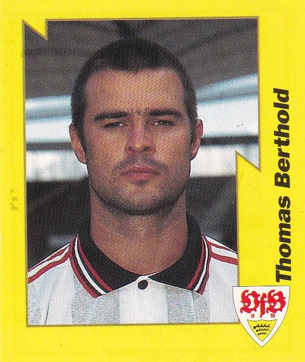 Thomas Berthold / VFB Stuttgart / Panini Bundesliga 1997 / Gelbe Serie / Nr. 216