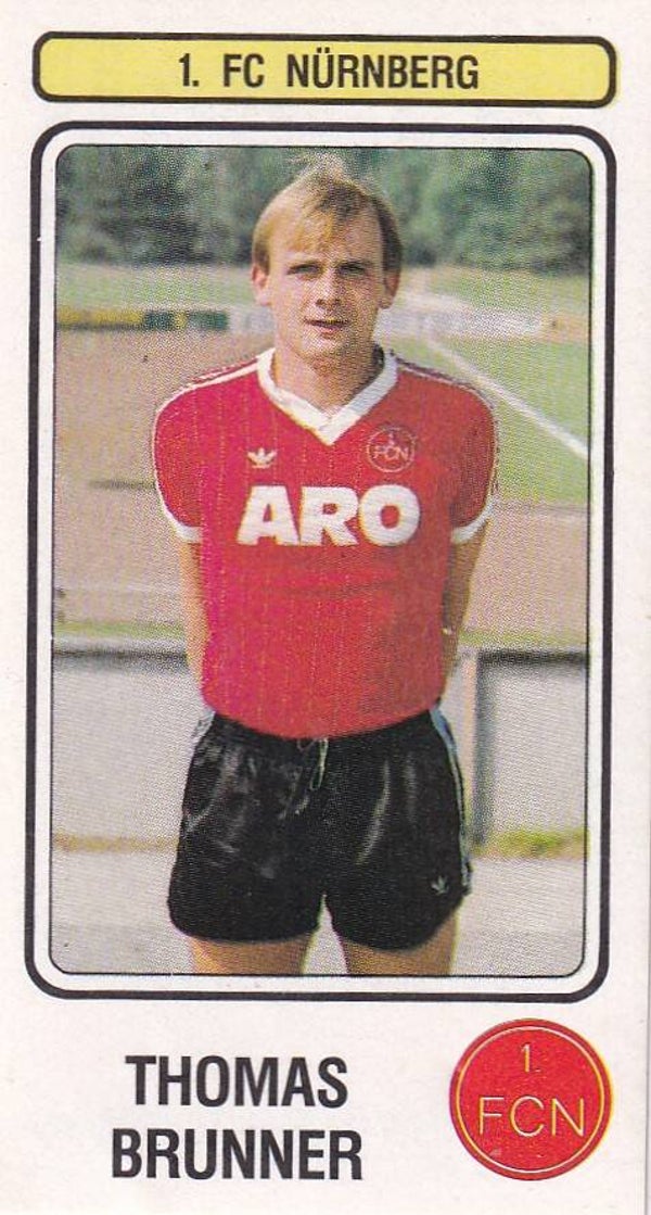 Thomas Brunner / 1.FC Nürnberg / Panini Bundesliga 1983 / Basis Bild / Nr. 361