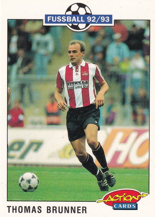 Thomas Brunner / 1.FC Nürnberg / Panini Bundesliga 1992 / Basis Karte / Nr. 175
