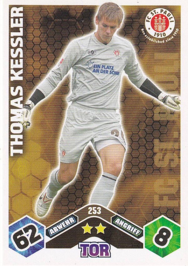 Thomas Kessler / FC St. Pauli / Topps Match Attax 2010 / Basis Karte / Nr. 253