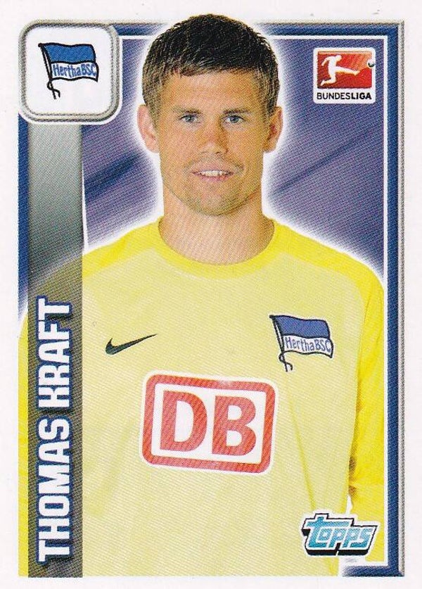 Thomas Kraft / Hertha BSC Berlin / Topps Bundesliga 2013 / Basis Bild / Nr. 19