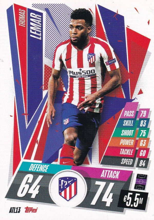 Thomas Lemar / Atletico Madrid / Topps Champions League 2020 / Basis Karte / Nr. ATL 13