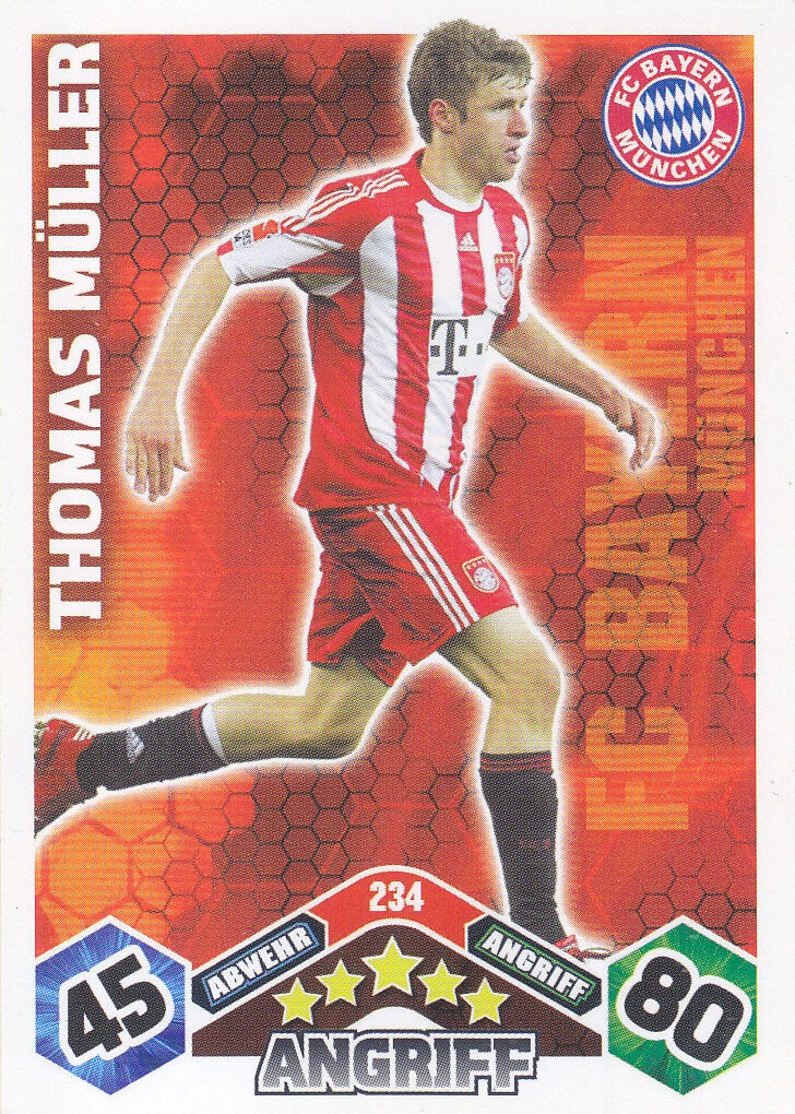 Thomas Müller / FC Bayern München / Topps Match Attax 2010 / Basis Karte / Nr. 234