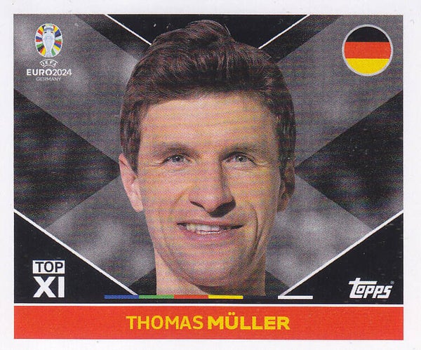 Thomas Müller / Deutschland / Topps EM 2024 / Top XI / Nr. GER TOP 1