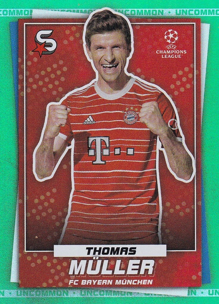 Thomas Müller / Topps Super Stars 2022 / Parallel Uncommon Green / nicht nummeriert / Nr. 101