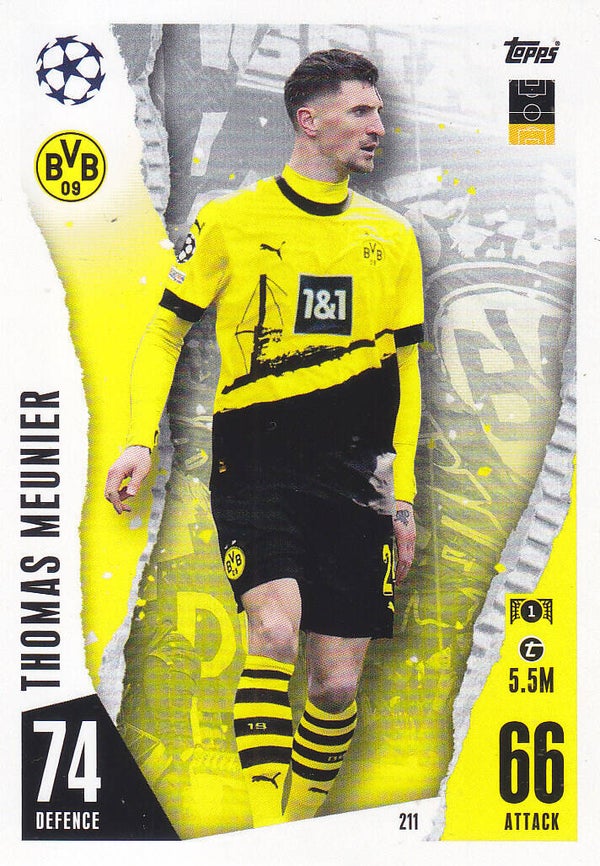 Thomas Meunier / Borussia Dortmund / Topps Champions League 2023 / Basis Karte / Nr.211
