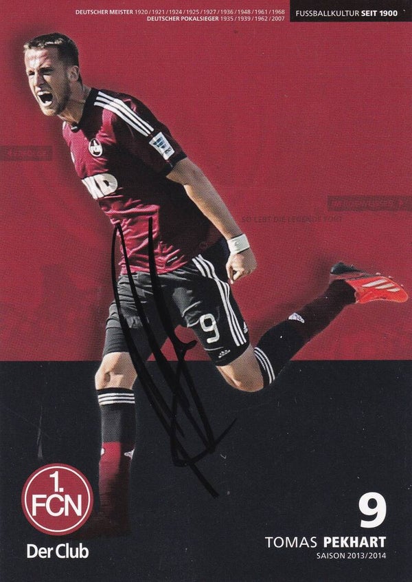 Tomas Pekhart - 1.FC Nürnberg - Autogrammkarte 2013