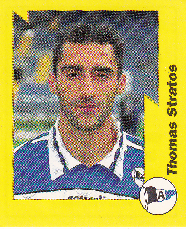 Thomas Stratos - Arminia Bielefeld - Panini 1997 - Gelbe Serie - Nr. 8