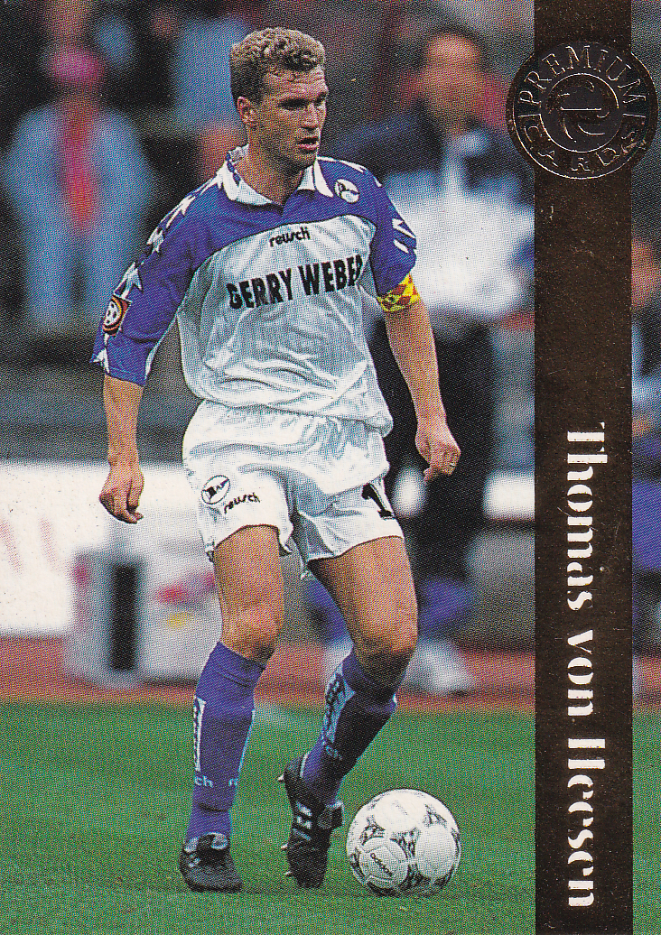 Thomas von Heesen - Arminia Bielefeld - Panini Premium Card 1996 - Basis Karte - Nr. 50