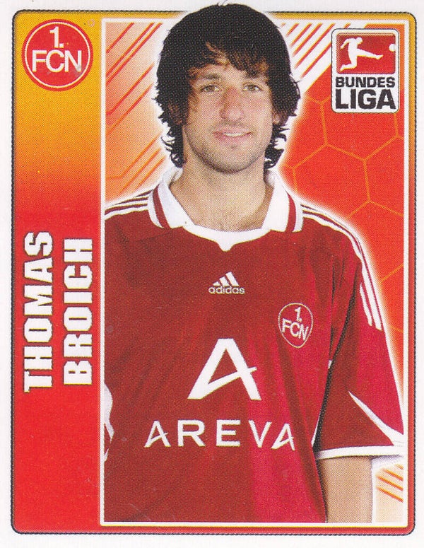 Thomas Broich / 1.FC Nürnberg / Topps Bundesliga 2009 / Basis Bild / Nr.342