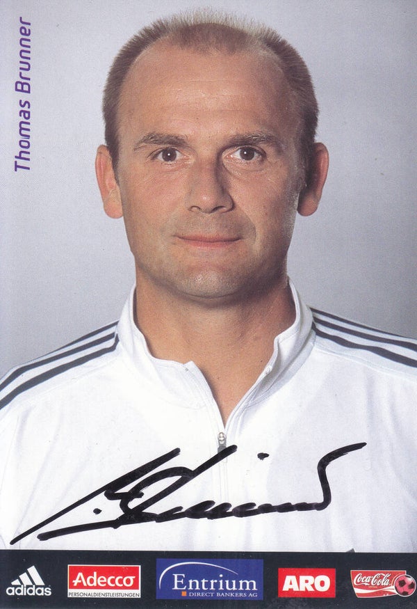 Thomas Brunner - 1.FC Nürnberg - Co-Trainer - Autogrammkarte 2002