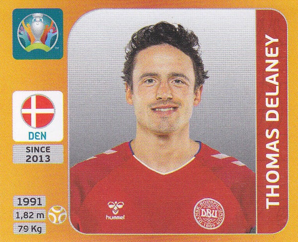 Thomas Delaney / Dänemark / Panini EM 2020 / Basis Bild / Nr.166