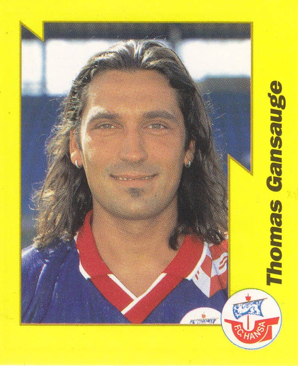 Thomas Gansauge / FC Hansa Rostock / Panini Bundesliga 1997 / Gelbe Serie / Nr. 192