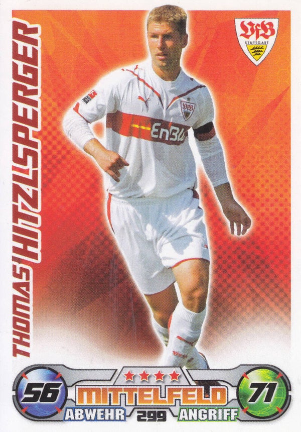 Thomas Hitzlsperger / VFB Stuttgart / Topps Match Attax 2009 / Basis Karte / Nr.299