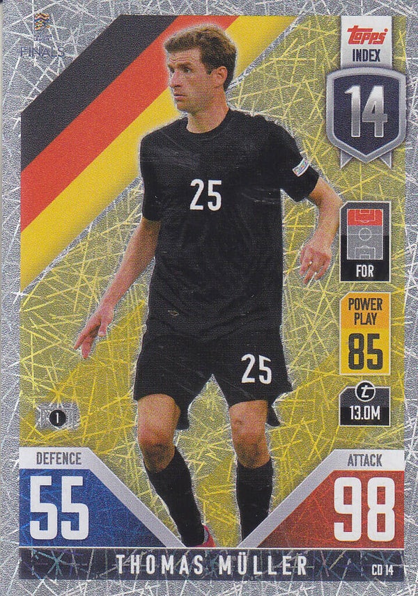 Thomas Müller / Deutschland / Topps Uefa Nations League Finals 2022 / Foil Card / Nr. CD 14