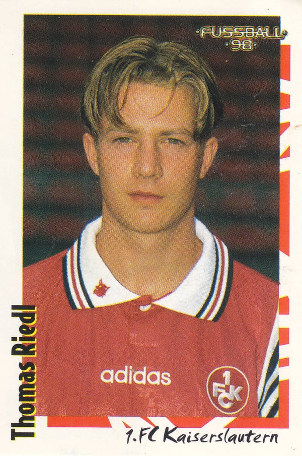 Thomas Riedl / 1.FC Kaiserslautern / Panini Bundesliga 1998 / Basis Bild / Nr. 431