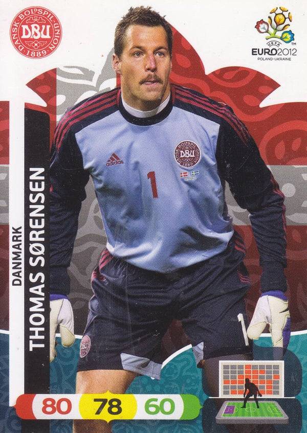 Thomas Sörensen / Dänemark / Panini EM 2012 / Basis Karte / Nr. 13