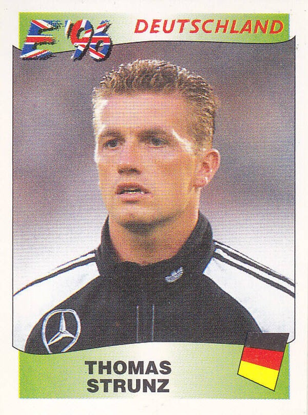 Thomas Strunz / Deutschland / Panini EM 1996 / Basis Bild / Nr. 206