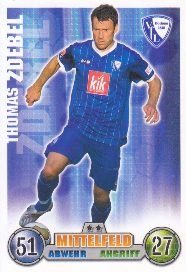 Thomas Zdebel / VFL Bochum / Topps Match Attax 2008 / Basis Karte / Nr.49