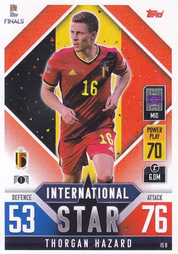 Thorgan Hazard / Belgien / Topps Uefa Nations League Finals 2022 / International Star / Nr. IS 8