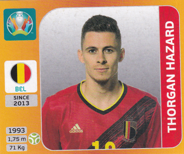 Thorgan Hazard - Belgien - Panini EM 2020 - Basis Bild - Nr. 141