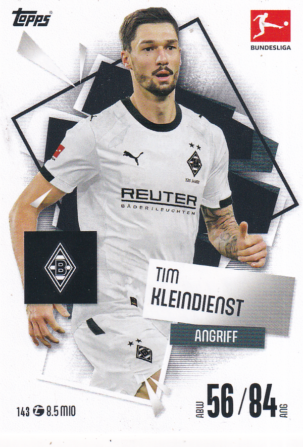 Tim Kleindienst - Borussia Mönchengladbach - Topps Match Attax 2025 - Basis Karte - Nr. 143