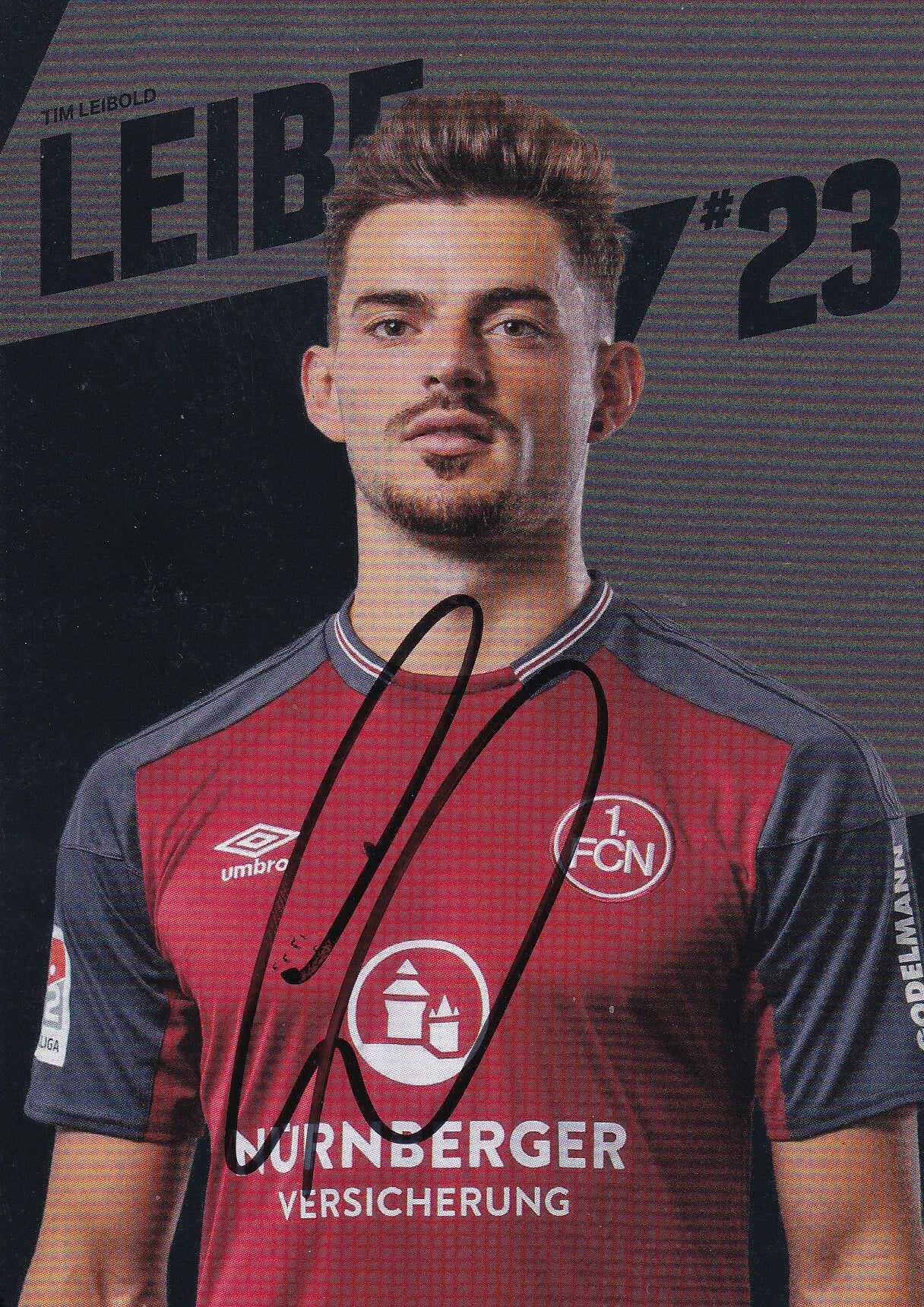 Tim Leipold / 1.FC Nürnberg / Autogrammkarte 2017