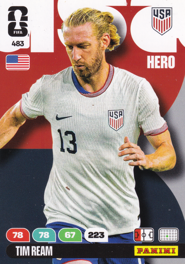 Tim Ream - USA - Panini WM 2026 - Hero - Nr. 483