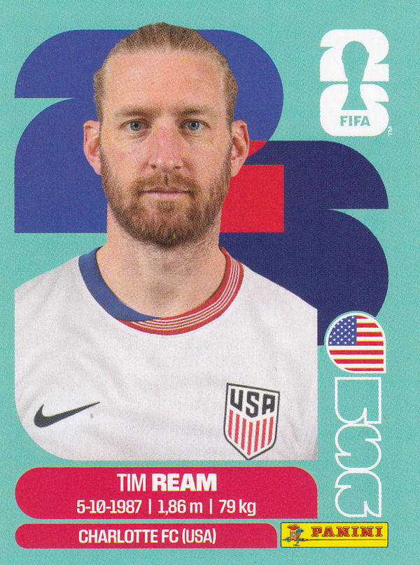 Tim Ream - USA - Panini WM 2026 - Basis Bild - USA4