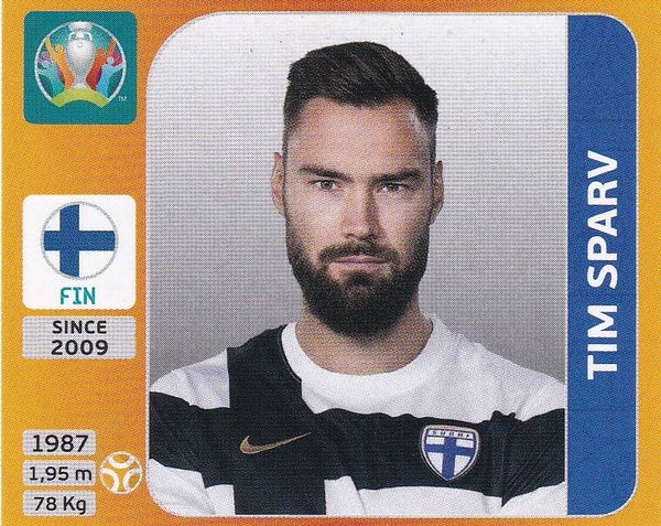 Tim Sparv / Finnland / Panini EM 2020 / Basis Bild / Nr. 193