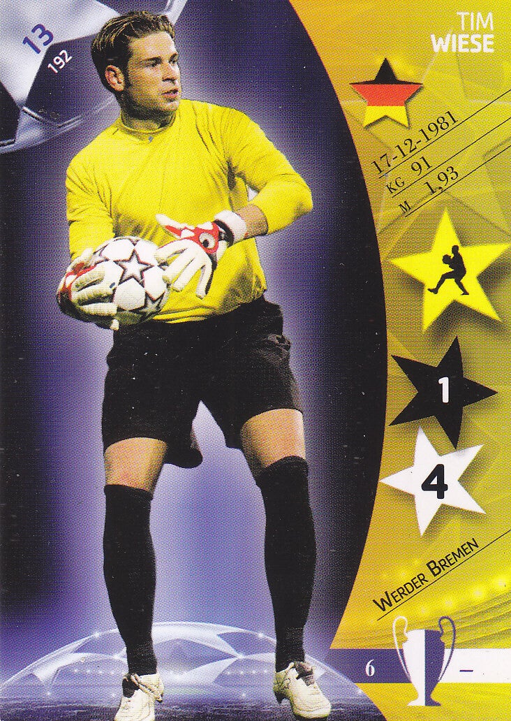 Tim Wiese / Werder Bremen / Panini Champions League 2007 / Basis Karte / Nr. 13