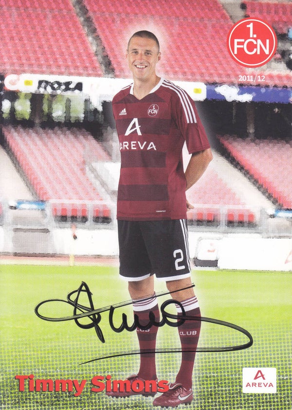 Timmy Simons / 1.FC Nürnberg / Autogrammkarte 2011