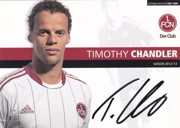 Timothy Chandler - 1.FC Nürnberg - Autogrammkarte 2012