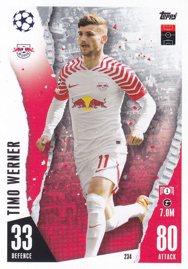 Timo Werner / RB Leipzig / Topps Champions League 2023 / Basis Karte / Nr.234
