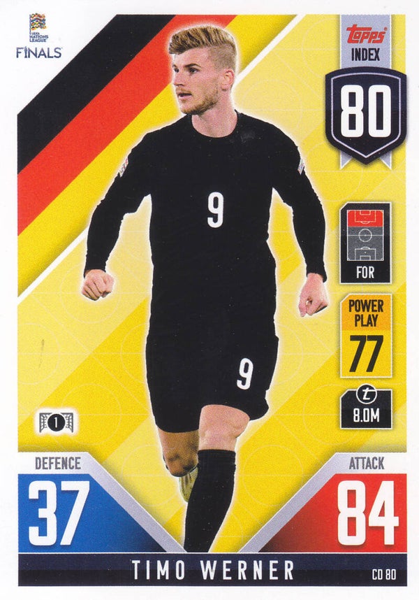 Timo Werner / Deutschland / Topps Uefa Nations League Finals 2022 / Base Card / Nr. CD 80