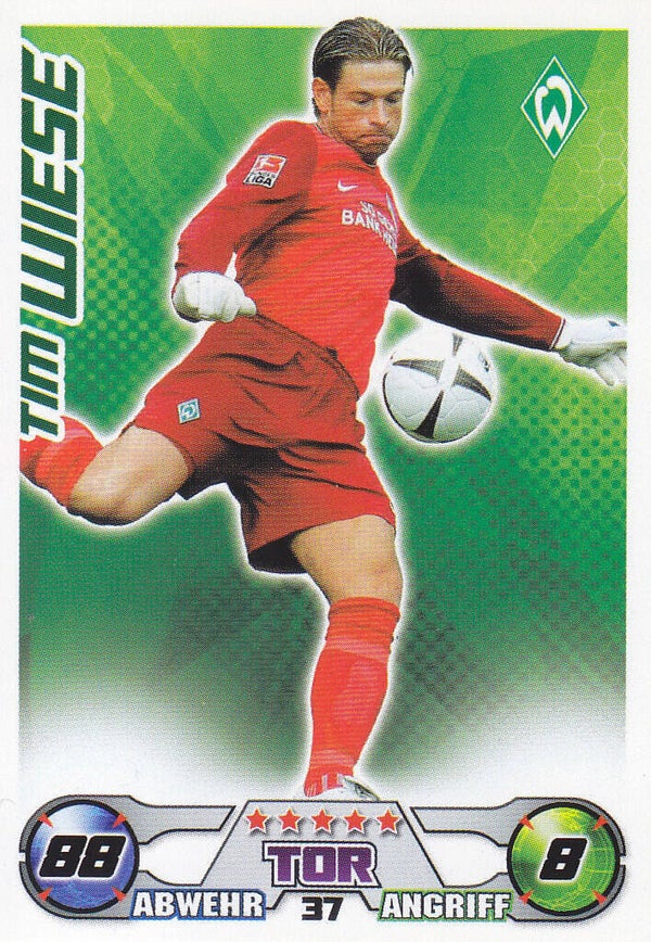 Tim Wiese / SV Werder Bremen / Topps Match Attax 2009 / Basis Karte / Nr.37
