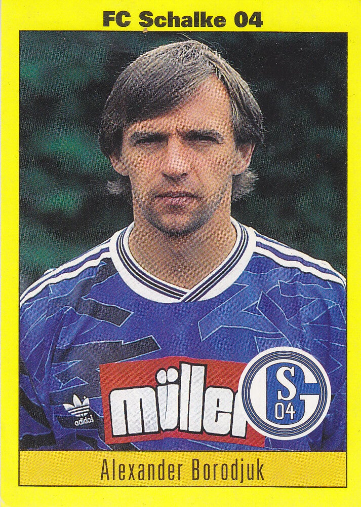 Alexander Borodjuk / FC Schalke 04 / Panini Bundesliga 1994 / Basis Bild / Nr. 143