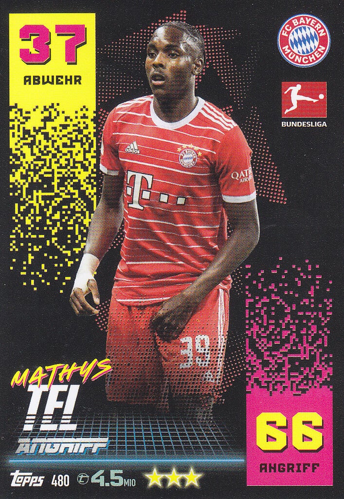 Mathys Tel FC Bayern München Basis Karte Nr.480
