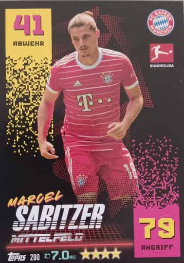 Marcel Sabitzer FC Bayern München Basis Karte Nr.280